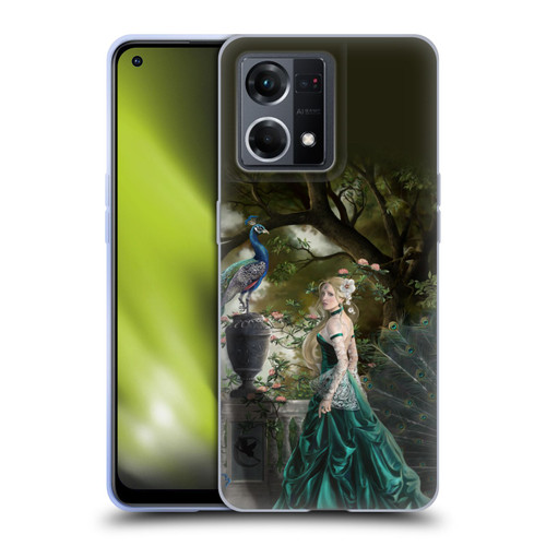 Nene Thomas Art Peacock & Princess In Emerald Soft Gel Case for OPPO Reno8 4G