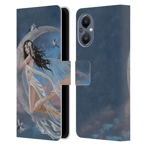 Nene Thomas Art Moon Lullaby Leather Book Wallet Case Cover For OnePlus Nord N20 5G