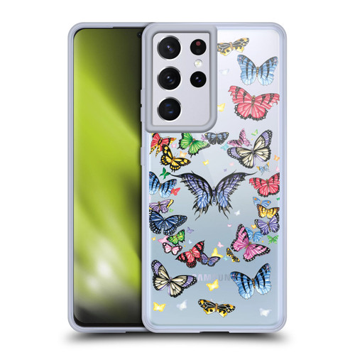 Nene Thomas Art Butterfly Pattern Soft Gel Case for Samsung Galaxy S21 Ultra 5G