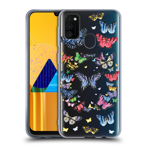 Nene Thomas Art Butterfly Pattern Soft Gel Case for Samsung Galaxy M30s (2019)/M21 (2020)