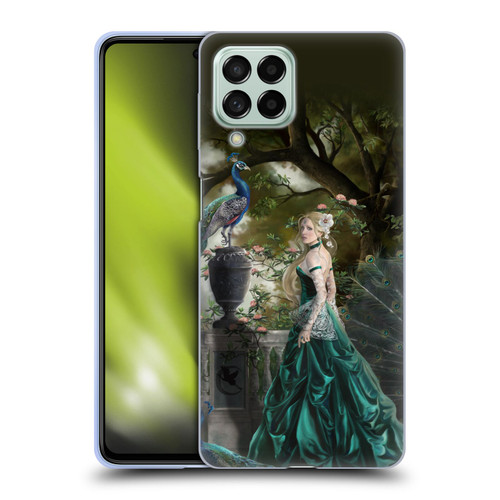 Nene Thomas Art Peacock & Princess In Emerald Soft Gel Case for Samsung Galaxy M53 (2022)
