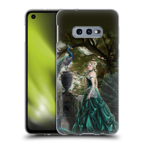 Nene Thomas Art Peacock & Princess In Emerald Soft Gel Case for Samsung Galaxy S10e