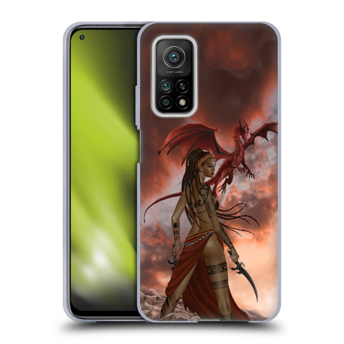 Nene Thomas Art African Warrior Woman & Dragon Soft Gel Case for Xiaomi Mi 10T 5G