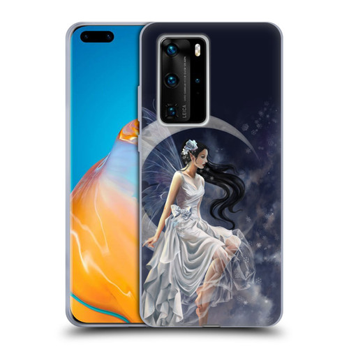 Nene Thomas Crescents Winter Frost Fairy On Moon Soft Gel Case for Huawei P40 Pro / P40 Pro Plus 5G