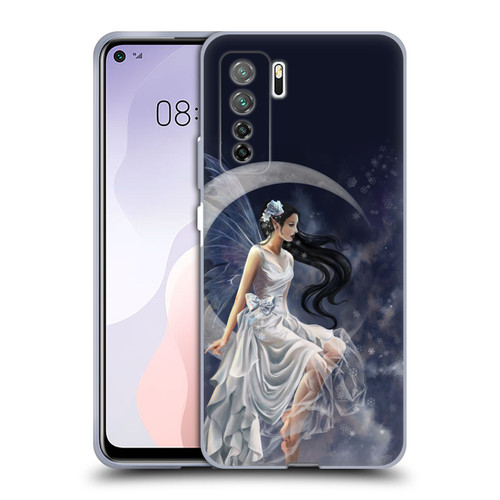 Nene Thomas Crescents Winter Frost Fairy On Moon Soft Gel Case for Huawei Nova 7 SE/P40 Lite 5G