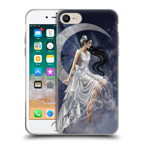 Nene Thomas Crescents Winter Frost Fairy On Moon Soft Gel Case for Apple iPhone 7 / 8 / SE 2020 & 2022