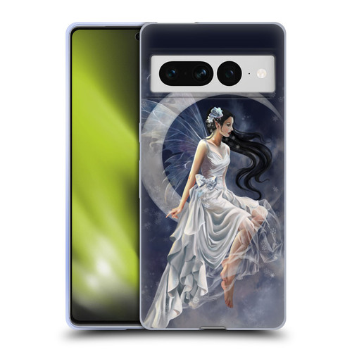 Nene Thomas Crescents Winter Frost Fairy On Moon Soft Gel Case for Google Pixel 7 Pro