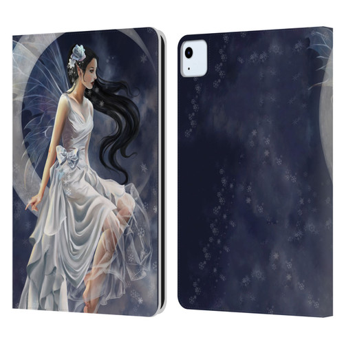 Nene Thomas Crescents Winter Frost Fairy On Moon Leather Book Wallet Case Cover For Apple iPad Air 2020 / 2022