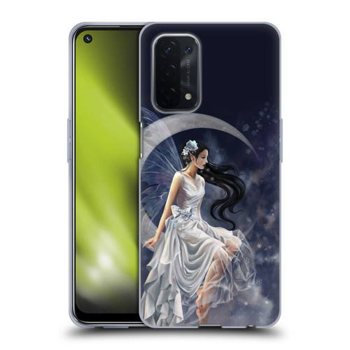 Nene Thomas Crescents Winter Frost Fairy On Moon Soft Gel Case for OPPO A54 5G