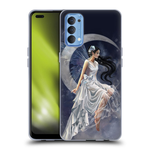 Nene Thomas Crescents Winter Frost Fairy On Moon Soft Gel Case for OPPO Reno 4 5G
