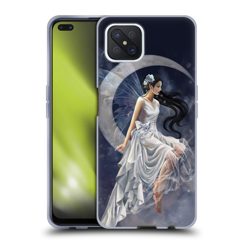Nene Thomas Crescents Winter Frost Fairy On Moon Soft Gel Case for OPPO Reno4 Z 5G