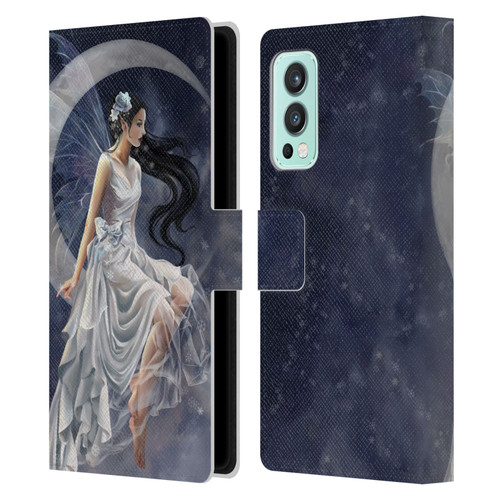 Nene Thomas Crescents Winter Frost Fairy On Moon Leather Book Wallet Case Cover For OnePlus Nord 2 5G