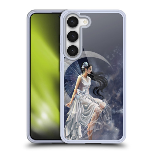 Nene Thomas Crescents Winter Frost Fairy On Moon Soft Gel Case for Samsung Galaxy S23 5G