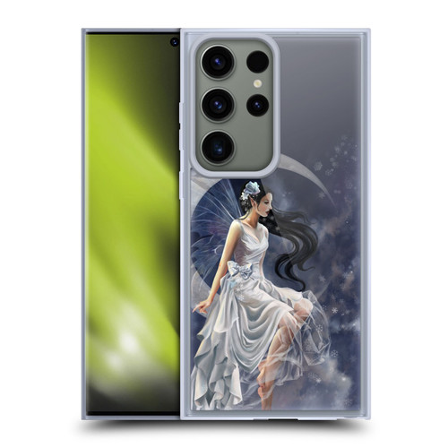 Nene Thomas Crescents Winter Frost Fairy On Moon Soft Gel Case for Samsung Galaxy S23 Ultra 5G