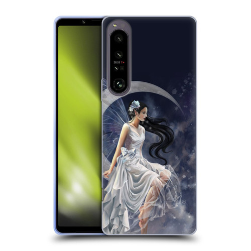 Nene Thomas Crescents Winter Frost Fairy On Moon Soft Gel Case for Sony Xperia 1 IV