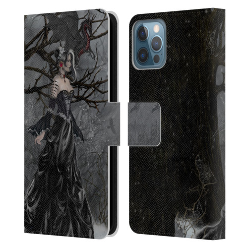 Nene Thomas Deep Forest Queen Gothic Fairy With Dragon Leather Book Wallet Case Cover For Apple iPhone 12 / iPhone 12 Pro