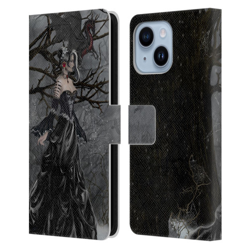 Nene Thomas Deep Forest Queen Gothic Fairy With Dragon Leather Book Wallet Case Cover For Apple iPhone 14 Plus
