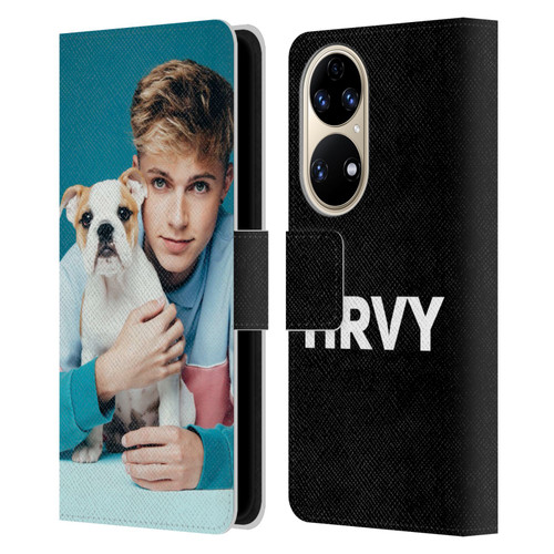 HRVY Graphics Calendar 10 Leather Book Wallet Case Cover For Huawei P50