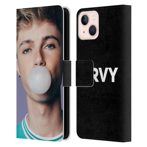 HRVY Graphics Calendar 2 Leather Book Wallet Case Cover For Apple iPhone 13