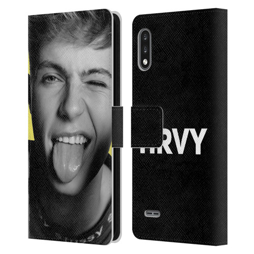 HRVY Graphics Calendar 5 Leather Book Wallet Case Cover For LG K22