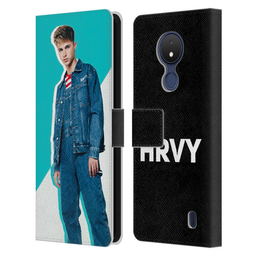 HRVY Graphics Calendar 8 Leather Book Wallet Case Cover For Nokia C21