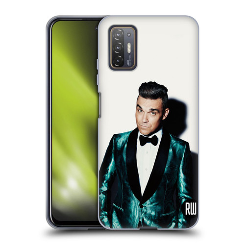 Robbie Williams Calendar White Background Soft Gel Case for HTC Desire 21 Pro 5G