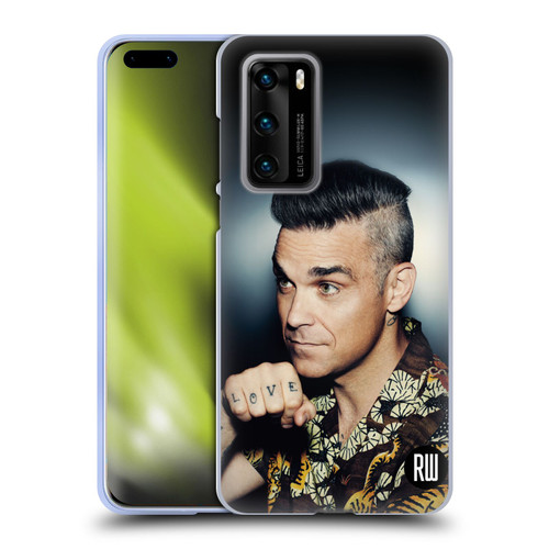 Robbie Williams Calendar Love Tattoo Soft Gel Case for Huawei P40 5G