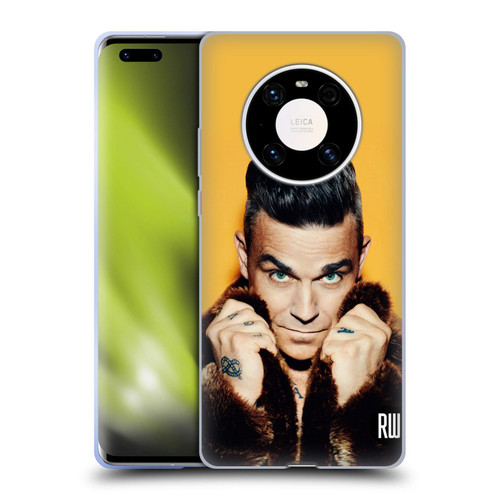 Robbie Williams Calendar Fur Coat Soft Gel Case for Huawei Mate 40 Pro 5G