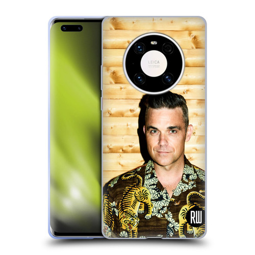 Robbie Williams Calendar Tiger Print Shirt Soft Gel Case for Huawei Mate 40 Pro 5G