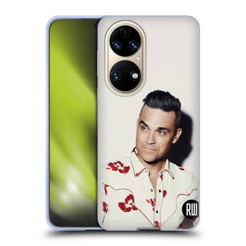Robbie Williams Calendar Floral Shirt Soft Gel Case for Huawei P50