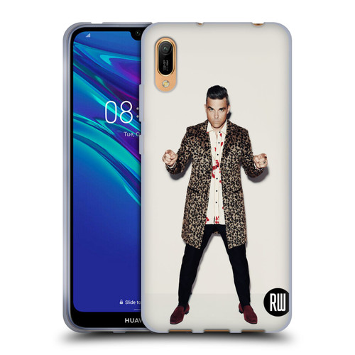 Robbie Williams Calendar Animal Print Coat Soft Gel Case for Huawei Y6 Pro (2019)