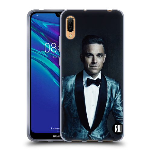 Robbie Williams Calendar Dark Background Soft Gel Case for Huawei Y6 Pro (2019)