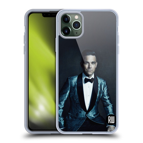 Robbie Williams Calendar Dark Background Soft Gel Case for Apple iPhone 11 Pro Max