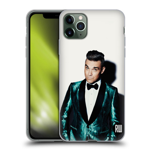 Robbie Williams Calendar White Background Soft Gel Case for Apple iPhone 11 Pro Max