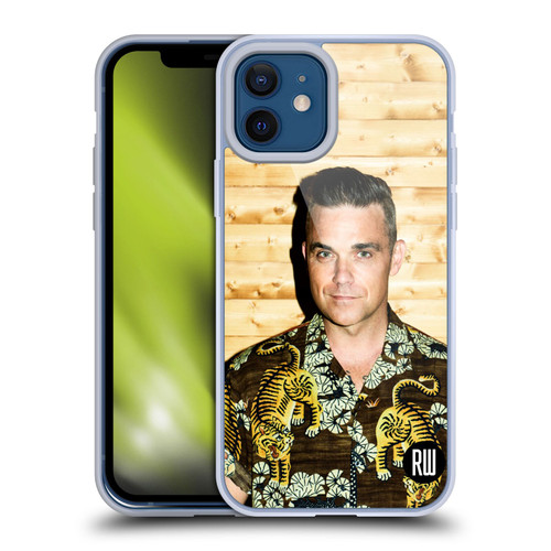 Robbie Williams Calendar Tiger Print Shirt Soft Gel Case for Apple iPhone 12 / iPhone 12 Pro