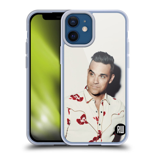 Robbie Williams Calendar Floral Shirt Soft Gel Case for Apple iPhone 12 Mini