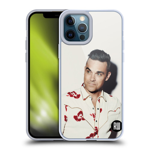 Robbie Williams Calendar Floral Shirt Soft Gel Case for Apple iPhone 12 Pro Max