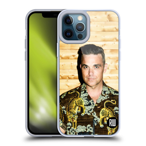 Robbie Williams Calendar Tiger Print Shirt Soft Gel Case for Apple iPhone 12 Pro Max