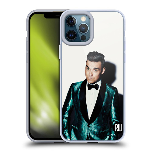 Robbie Williams Calendar White Background Soft Gel Case for Apple iPhone 12 Pro Max