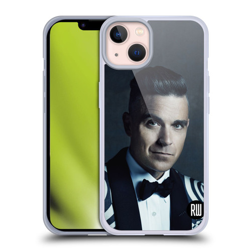 Robbie Williams Calendar Printed Tux Soft Gel Case for Apple iPhone 13
