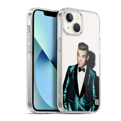 Robbie Williams Calendar White Background Soft Gel Case for Apple iPhone 13