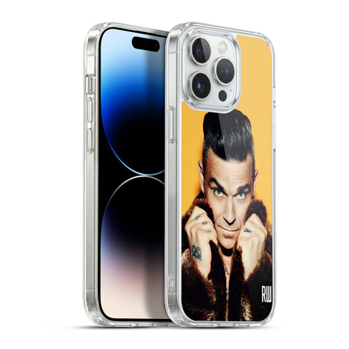 Robbie Williams Calendar Fur Coat Soft Gel Case for Apple iPhone 13 Pro Max & MagSafe