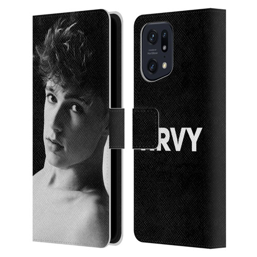 HRVY Graphics Calendar 9 Leather Book Wallet Case Cover For OPPO Find X5