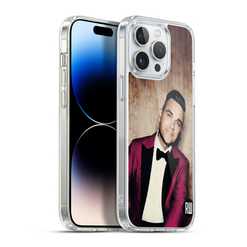 Robbie Williams Calendar Magenta Tux Soft Gel Case for Apple iPhone 13 Pro Max & MagSafe