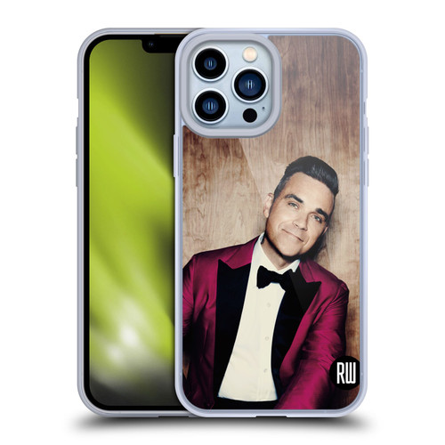 Robbie Williams Calendar Magenta Tux Soft Gel Case for Apple iPhone 13 Pro Max