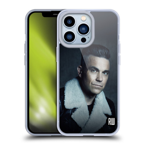 Robbie Williams Calendar Leather Jacket Soft Gel Case for Apple iPhone 13 Pro