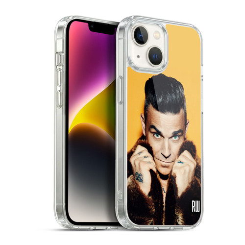 Robbie Williams Calendar Fur Coat Soft Gel Case for Apple iPhone 14
