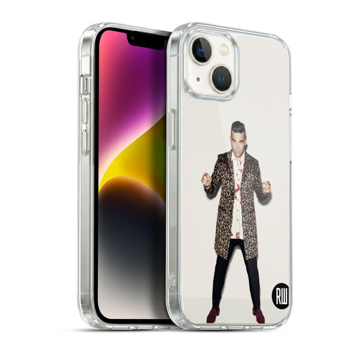 Robbie Williams Calendar Animal Print Coat Soft Gel Case for Apple iPhone 14 Plus & MagSafe