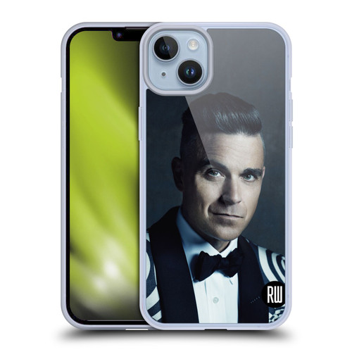 Robbie Williams Calendar Printed Tux Soft Gel Case for Apple iPhone 14 Plus