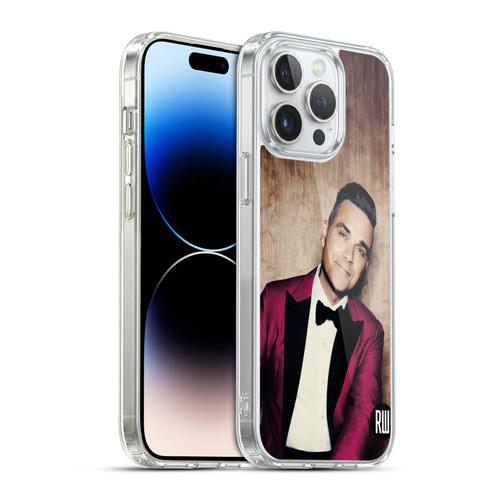 Robbie Williams Calendar Magenta Tux Soft Gel Case for Apple iPhone 14 Pro Max & MagSafe